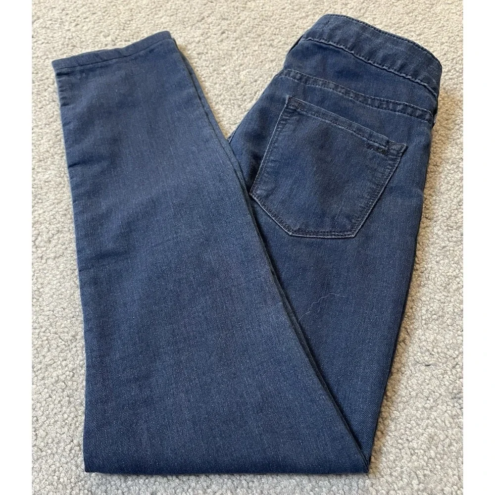 Vince USA Low Rise Skinny Jeans Women's Sz 24 Blue Chambray Slim Fit Rock Grunge